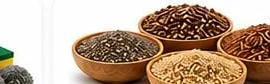 Bowls of seeds and superfoods
