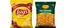 Packets of chips and namkeen